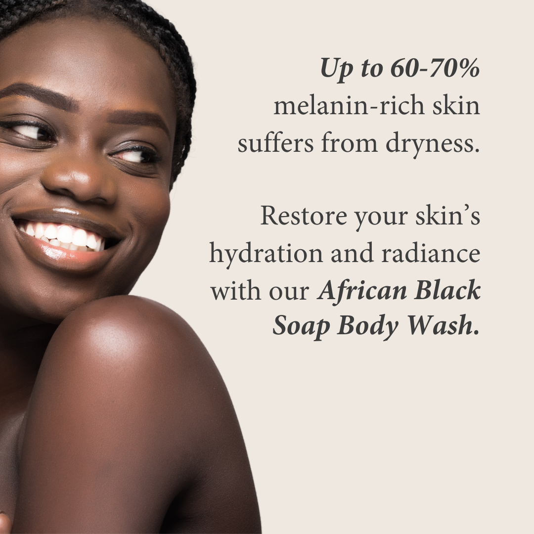African Black Soap Body Wash with Colloidal Oatmeal for Dry & Sensitive Skin