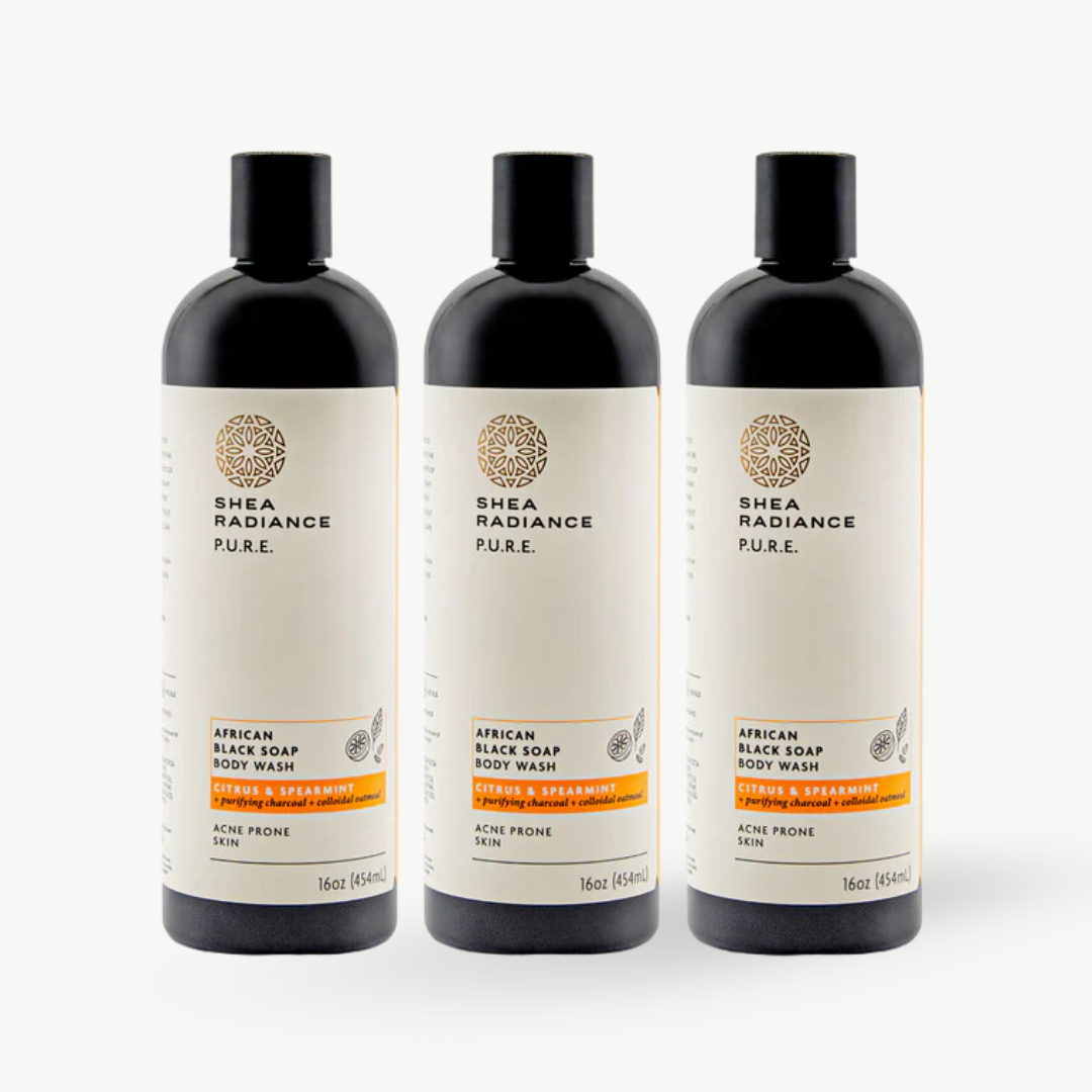 African Black Soap Body Wash with Colloidal Oatmeal for Dry & Sensitive Skin