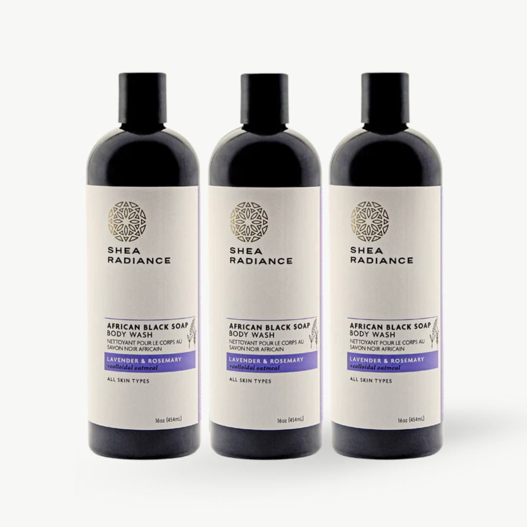 African Black Soap Body Wash with Colloidal Oatmeal for Dry & Sensitive Skin