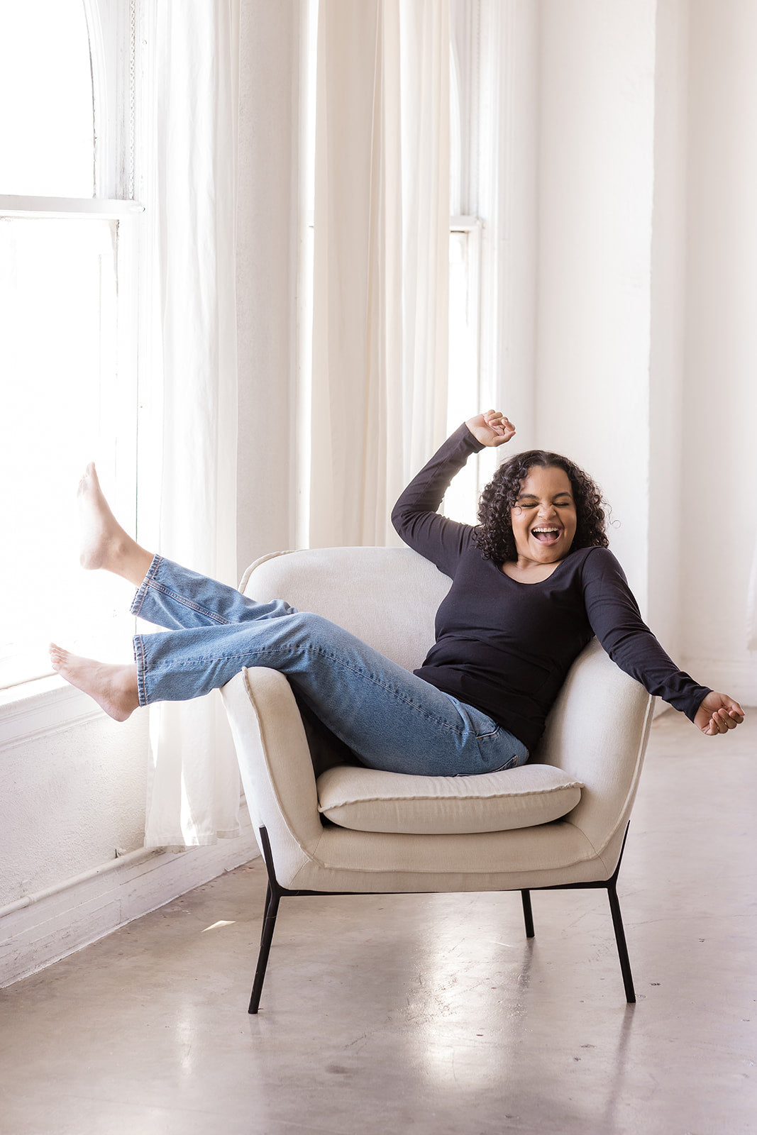 Little Breastfeeding Top - Black