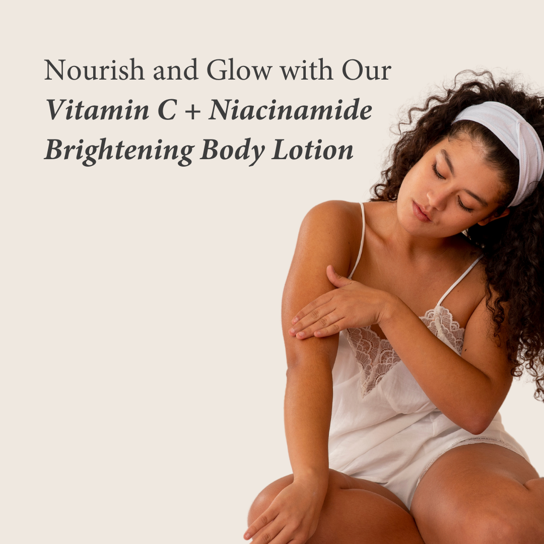 Brightening Body Lotion with Vitamin C & Niacinamide for Uneven, Dry Skin